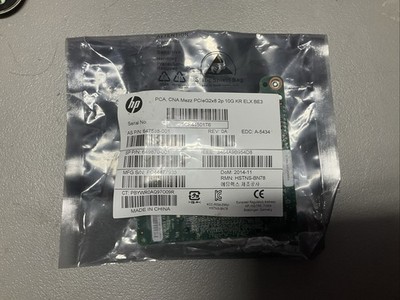 HP FlexFabric 10Gb 2-port 554M Mezzanine Adapter 647588-001 10G -