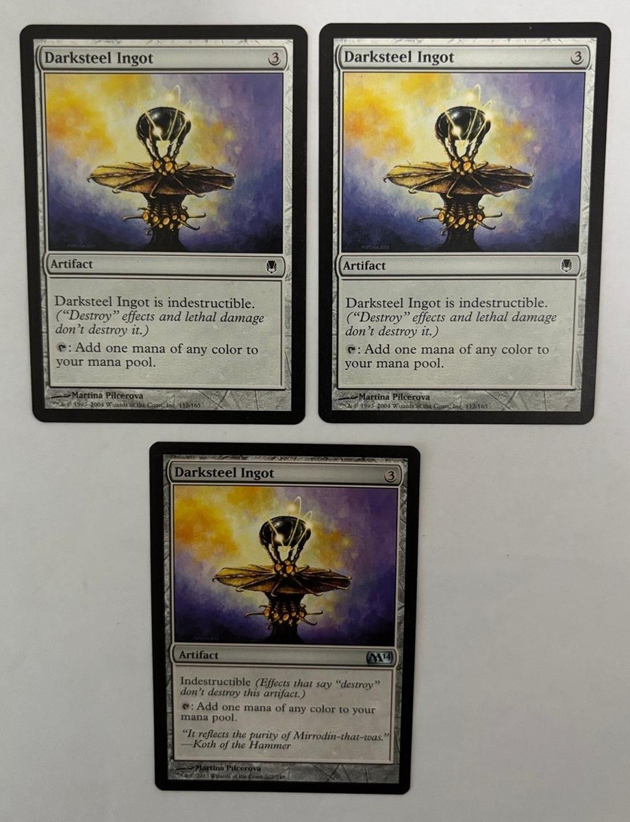 MTG 3X DARKSTEEL INGOT (DARKSTEEL + M14) NM MAGIC THE GATHERING ARTIFACT  ENGLISH | eBay