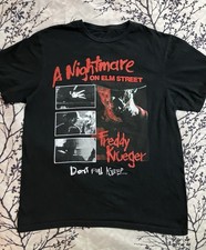Nightmare On Elm Street Freddy Krueger Don't Fall Asleep T Shirt Size Medium
