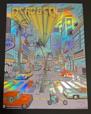 DEAD & COMPANY JUNE 14, 2024 POSTER -  KREUTZMANN ERROR FOIL  - LAS VEGAS, NV