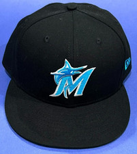 BELL 2024 MIAMI MARLINS GAME USED HAT SIZE 7 7/8 