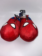 Official Licensed Marvel SpiderMan Plush House Slippers Children's Size 9/10 NWT