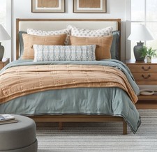 SET King Waffle Matelasse Quilt 2 King Shams Camel Threshold Studio McGee NEW