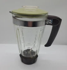 Vintage Sunbeam 16 Speed Solid State Blender Pitcher Only Olive