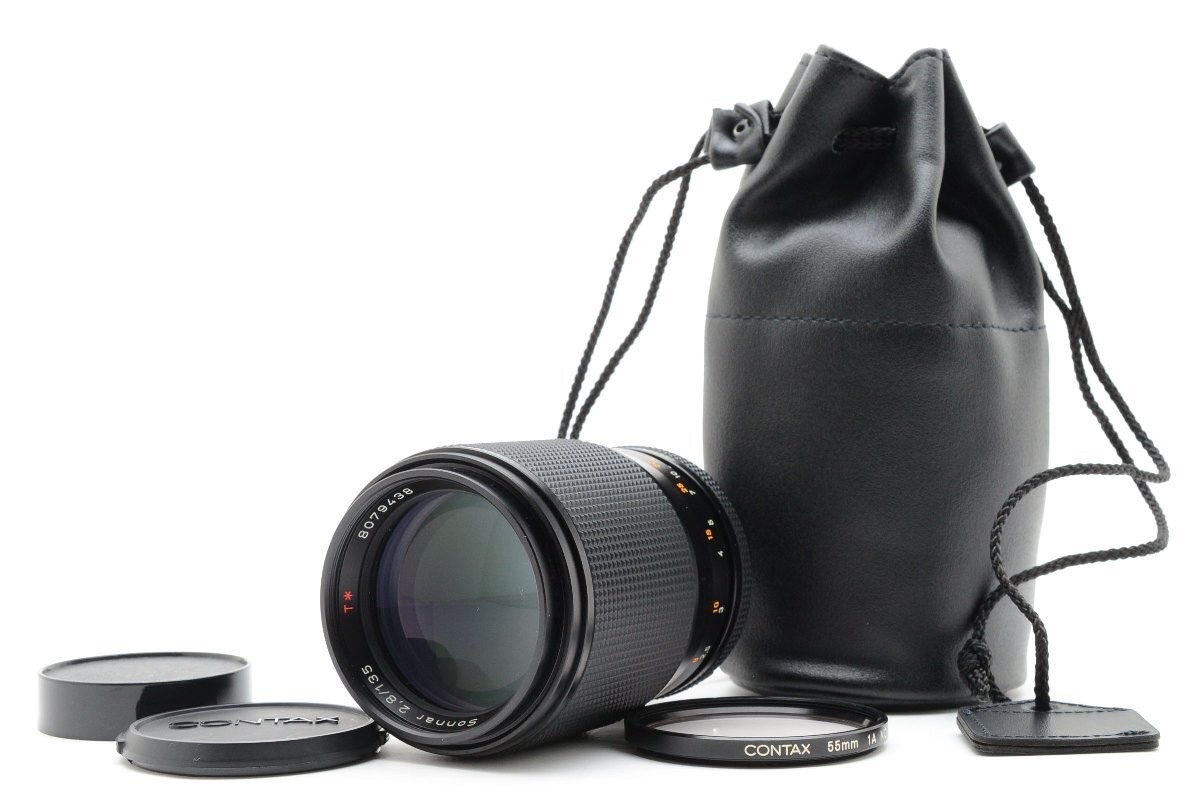 MINT Contax Carl Zeiss Sonnar T* 135mm f/2.8 MMJ SLR Lens, C/Y