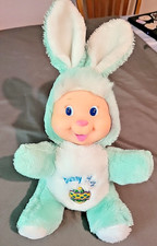 Peluche Easter Pets verde menta ilimitado cara de vinilo conejito abrazo conejo