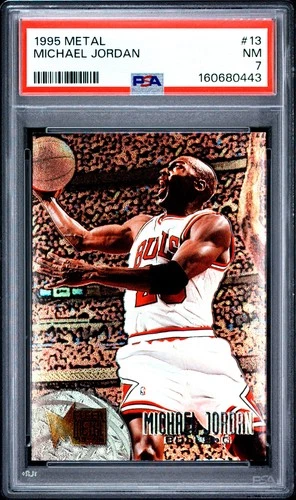 1995 METAL #13 MICHAEL JORDAN PSA 7