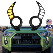 LED Front Daytime Running Light Fog Bezel Turn Signal For Toyota 4Runner 2014-24