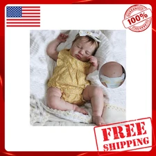 Full Silicone Baby Girl Doll 20 in Realistic Reborn Baby Dolls Silicone Full Bod
