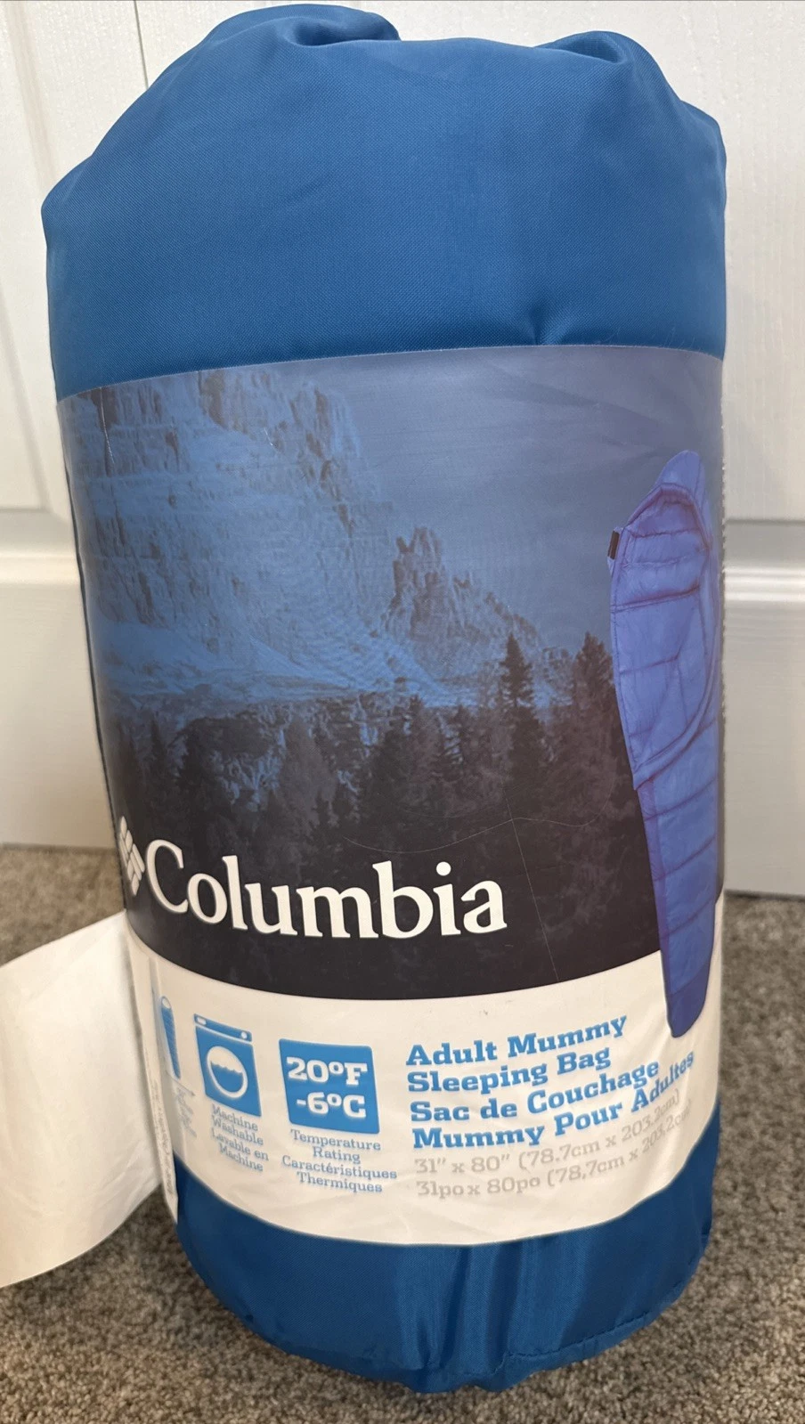 Columbia Adult Mummy Sleeping Bag 31” X 80” New B31
Opens in a new window or tab