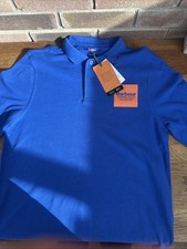 Image of Barbour Men's Polo Shirt Blue Brand New With Tags