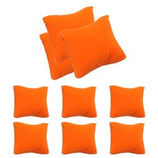 12pcs Velvet Bracelet Watch Pillow, Jewelry Display Pillow for Bracelet Orange