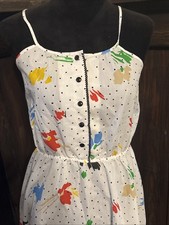 Vintage 80s Leslie Fay Sundress Art To Wear 