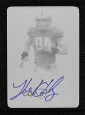 2012 Leaf Metal Draft Printing Plate Cyan 1/1 Luke Kuechly #LK1 Auto uk2