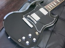 GIBSON SG STANDARD EBONY 2001 W/Hard case Electric Guitar Used From Japan