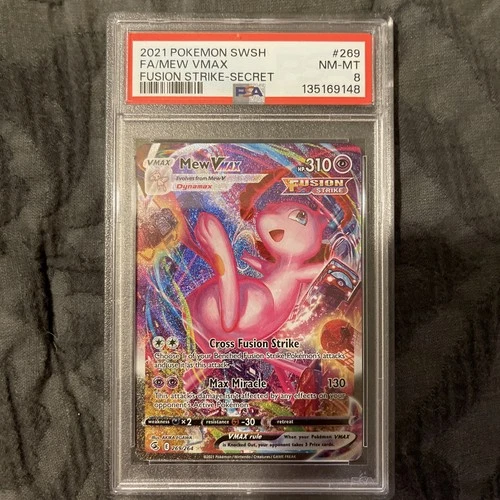 PSA 8 Mew VMAX #269 2021 Fusion Strike