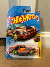 Hot Wheels Hw Art Cars 92 Ford Mustang Orangeblueyellow Diecast 164 Unopened