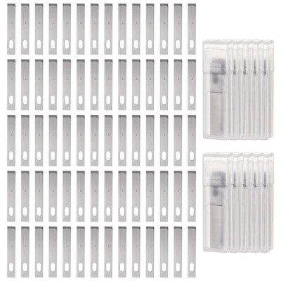 100Pcs Exacto Knife Blades #4 Hobby Knife Replacement Blades Refills 36mm Length