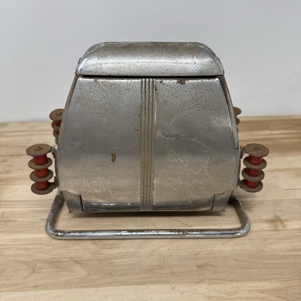 アンティーク　トースター Vtg Antique Art Deco SUPERLECTRIC MODEL 66 Bread Toaster / For