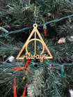 4 Pcs Deathly Hallows Christmas Tree Ornaments – Plastic Magical Xmas Decor
