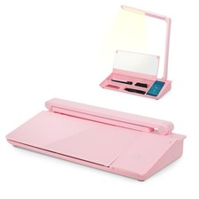 16'' x 7'' Desktop Whiteboard with Fast Charger Station & Adjustable LED Lamp...