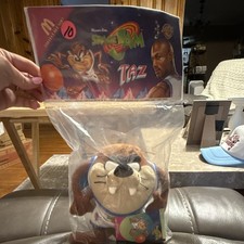 McDonald's Space Jam Taz Plush Toy 10 1996 in Original Bag Small 6-14"