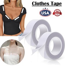 Clothes Tape Roll Double Sided Body Tape for Women Body Anti-Exposure Sticker US