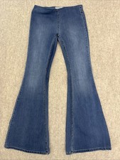 Free People Penny Pull On Flare Jeans Full Length Womens 27