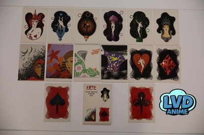 POSTCARDS ERTE Gemstones Seasons AXI 14 Postcards And THE OLD