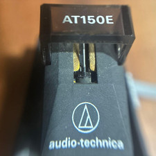 Audio-Technica AT150E VM Phono Cartridge w/ Headshell Tested Used Japan