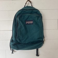 Vtg JANSPORT USA MADE Teal Green HIKING BACKPACK School Travel Bag