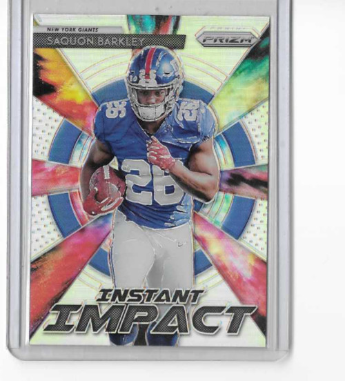 2018 Panini Prizm Instant Impact Saquon Barkley #II-2 Silver Prizm Eagles RC