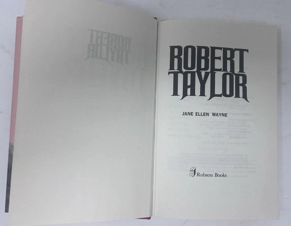 Robert Taylor by Jane Ellen Wayne Hardcover Dust Jacket - Image 4 of 4