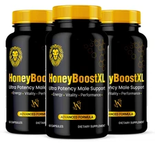 Honey Boost XL Mens Health Support Dietary Supplement 180 Capsules 3 Bottles