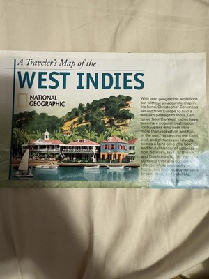 National Geographic March 2003 Poster A Traveler's Map of The West Indies