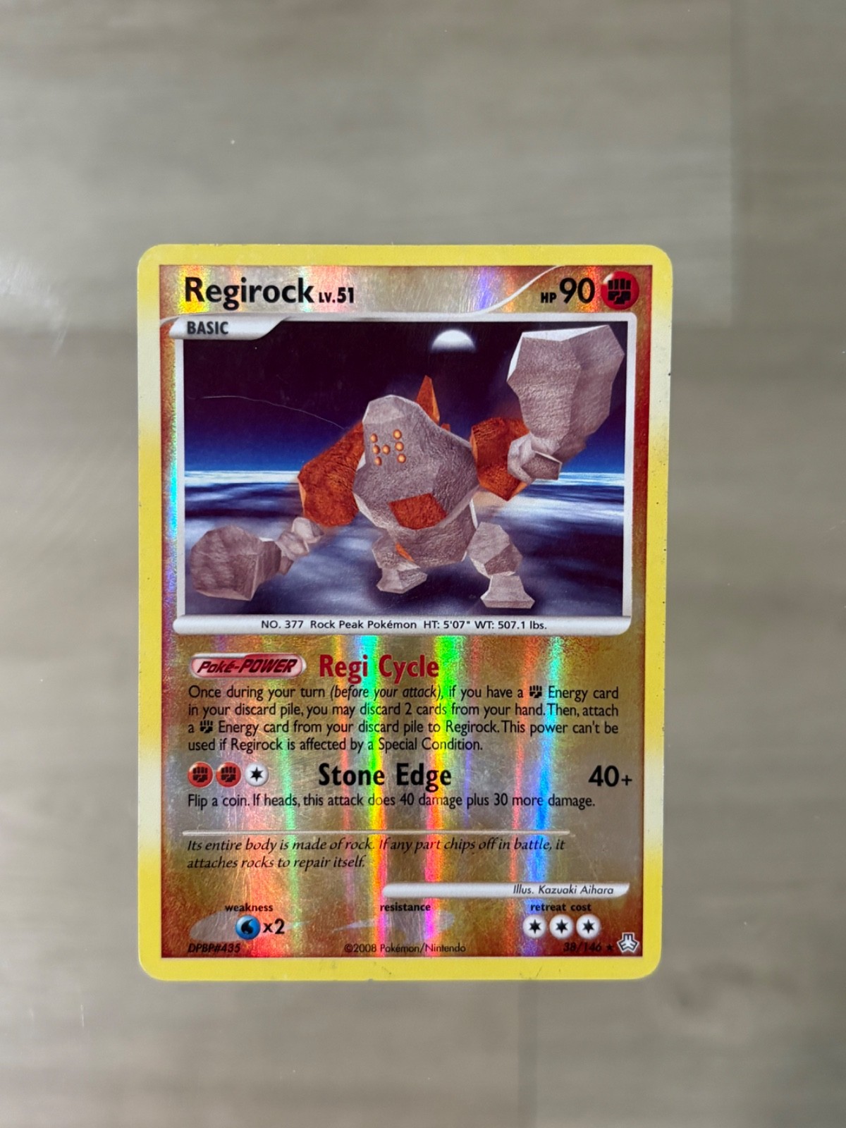 Regirock 38/146 Legends Awakened Reverse Holo Pokemon Card