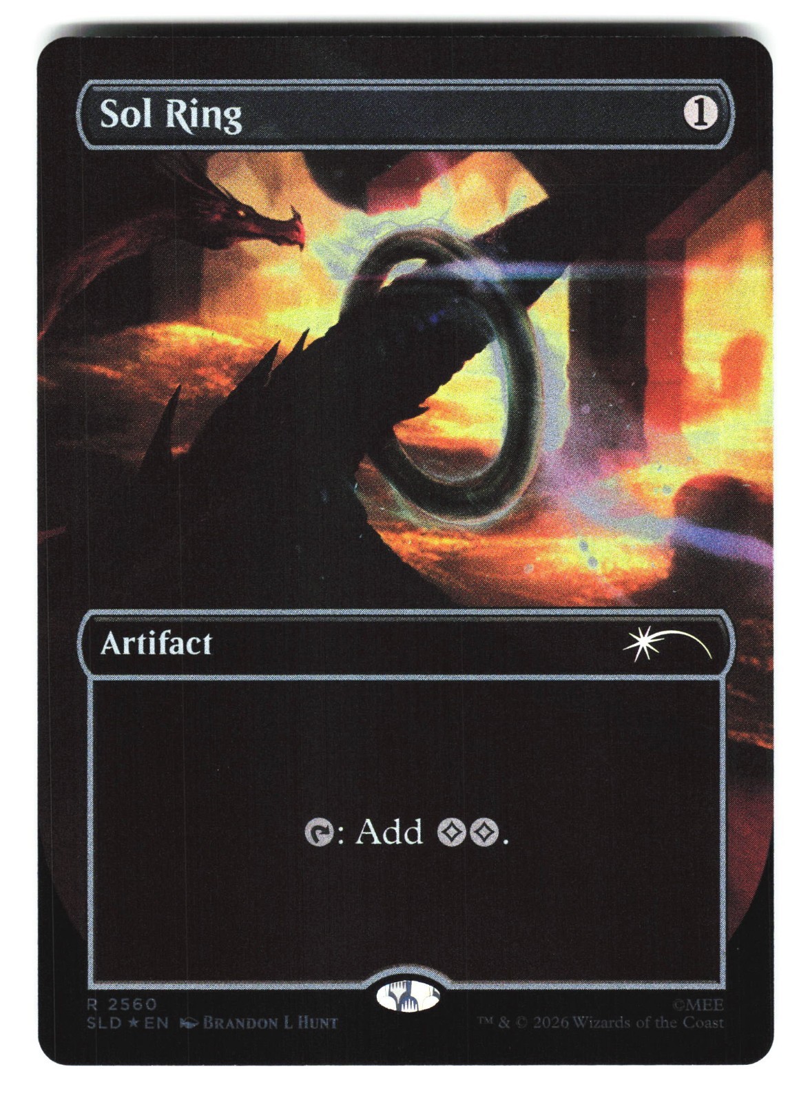 Sol Ring The Hobbit #2560 (NM) (Foil) (R) (SLD) Magic MTG