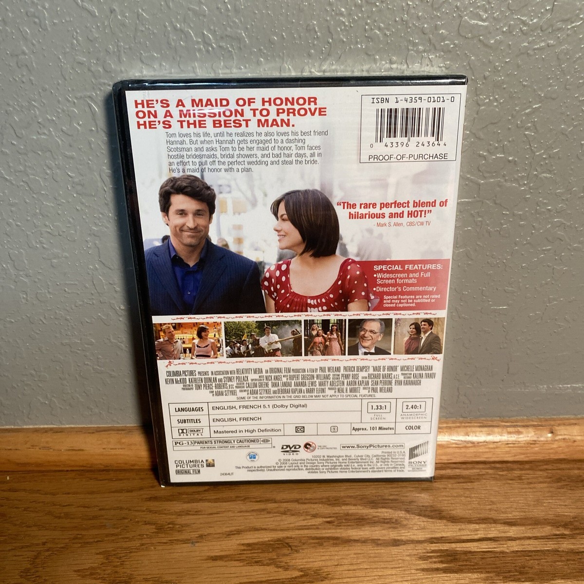 NEW Made of Honor (DVD, 2008) MAID Patrick Dempsey, Michelle