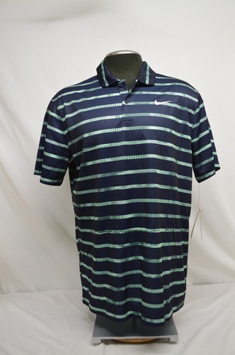 Nike Herren Dri-FIT Kurzarm Poloshirt - Obsidian/Grün Gr. M - NEU DD8517-451