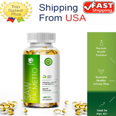 1000mg Saw Palmetto Extract120 Capsules for Prostate Health Supplements