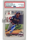 Ronald Acuna Jr 2017 Bowman Draft Autograph Card #BD-39 PSA/DNA (Light Smear)
