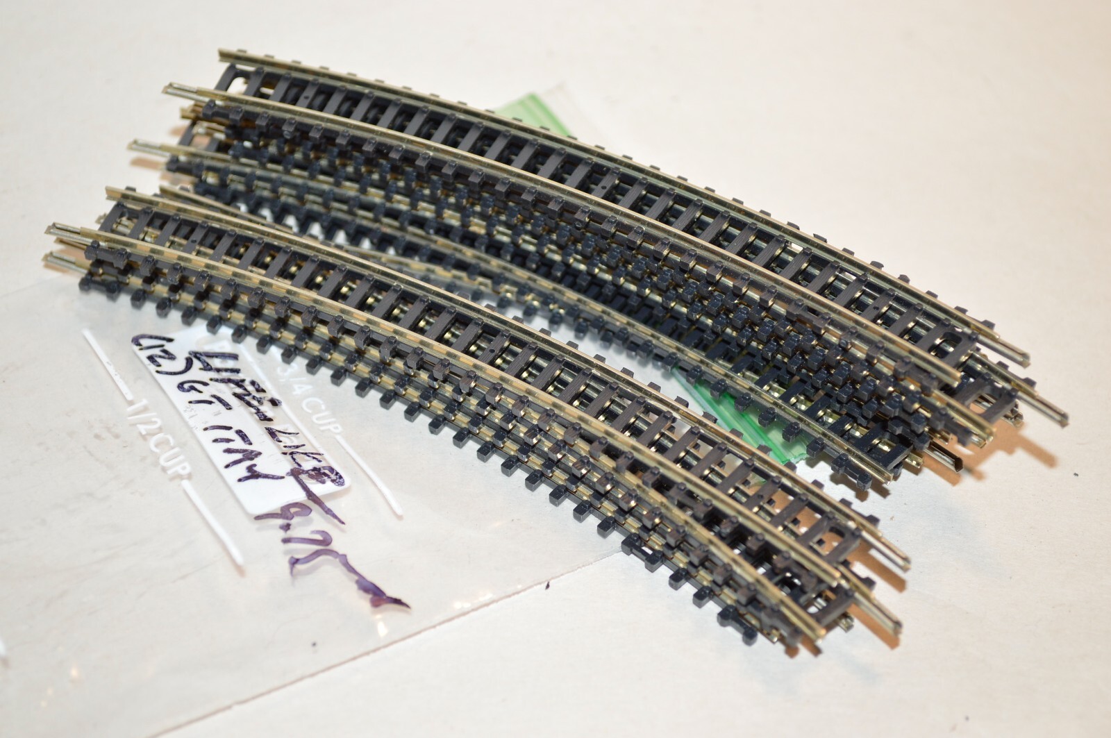 N scale track GT Italy nickel silver code 80 CURVED 9.75