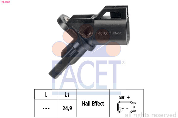 Facet Sensor DrehzahlfüHler Vorne Links Rechts FüR Ford Focus II Da_ HCP DP-image