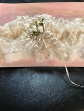 NEW WEDDING GARTER, FROM LOCAL WEDDING SHOP, NOW CLOSED. MANY LISTED. GRY-99-39