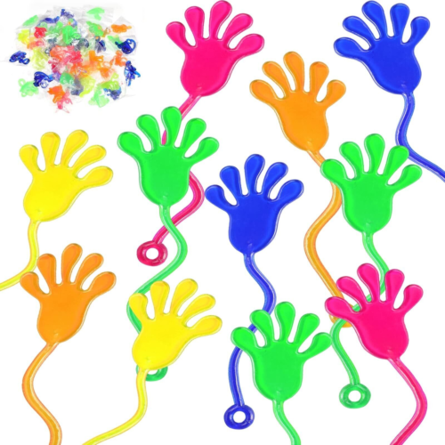 Chivao 500 Pcs Mini Sticky Hands Toys Bulk Stretchy Sticky Toys for Slap Hand...