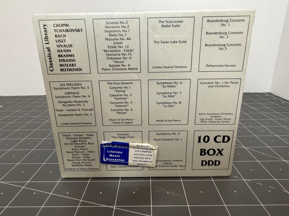 Classical Library by VA (10 CDs, 1994 Onyx Classix) 11 Hours/Various Orchestras - Image 4 of 4