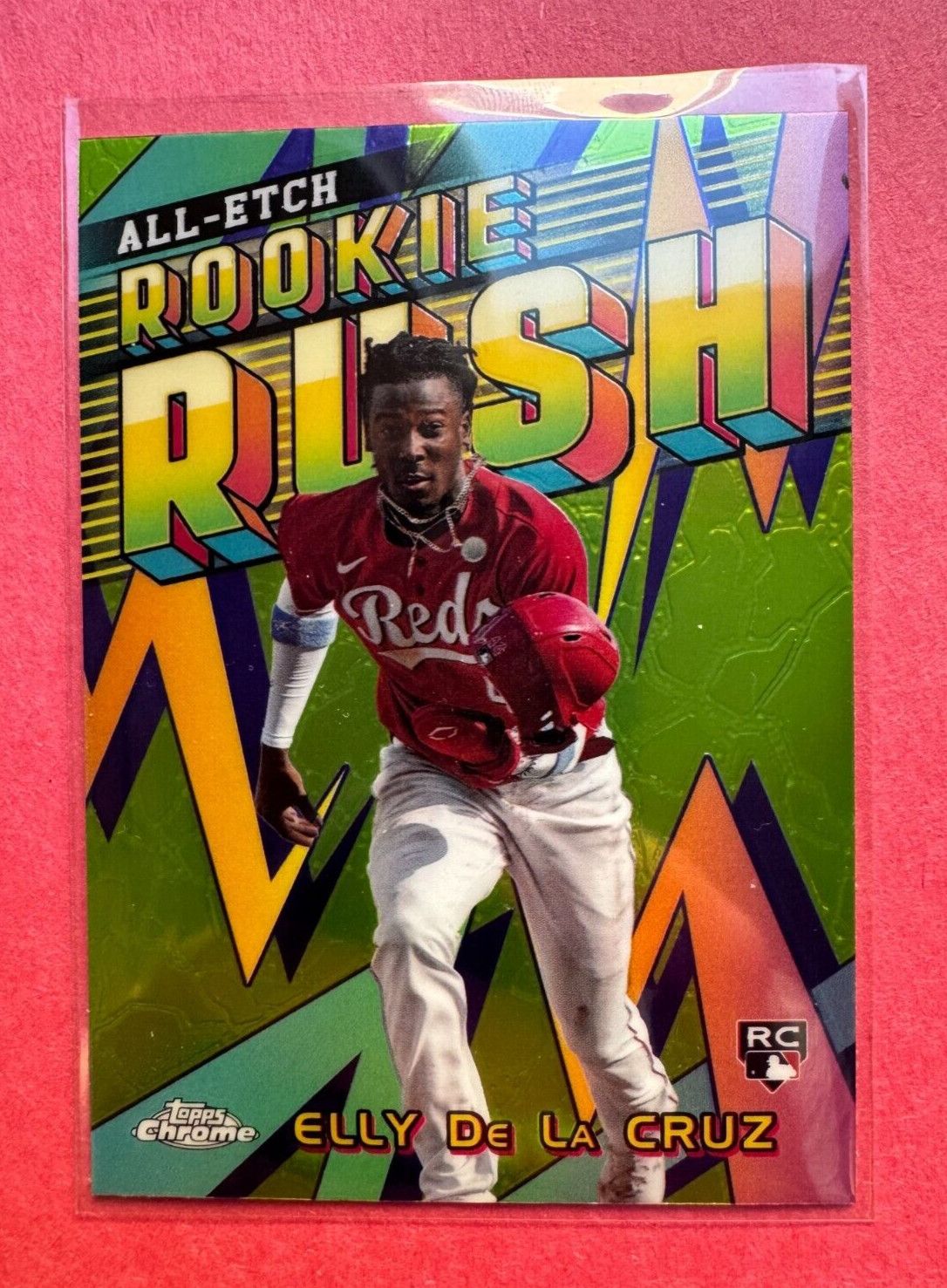 2024 Topps Chrome - All-Etch Rookie Rush Elly De La Cruz #CERR-1 (RC) Reds