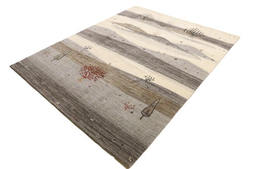 Gabbeh Loribaft Alfombras Anudadas a Mano (305 x 240) Oriental Top Estado - Imagen 2 de 10