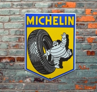Plaque émaillée MICHELIN décoration murale - Photo 1/2