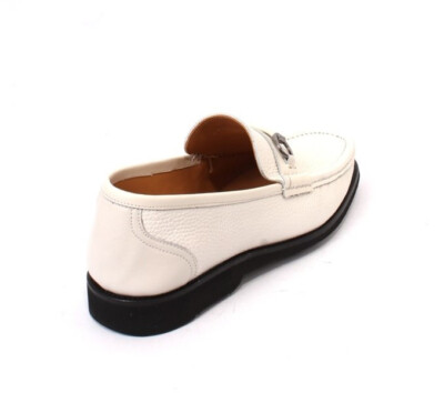 ROBERTO SERPENTINI 48510 White Leather Moccasins Loafers BrugliaMilanoWomen_sShoes-  main image 3